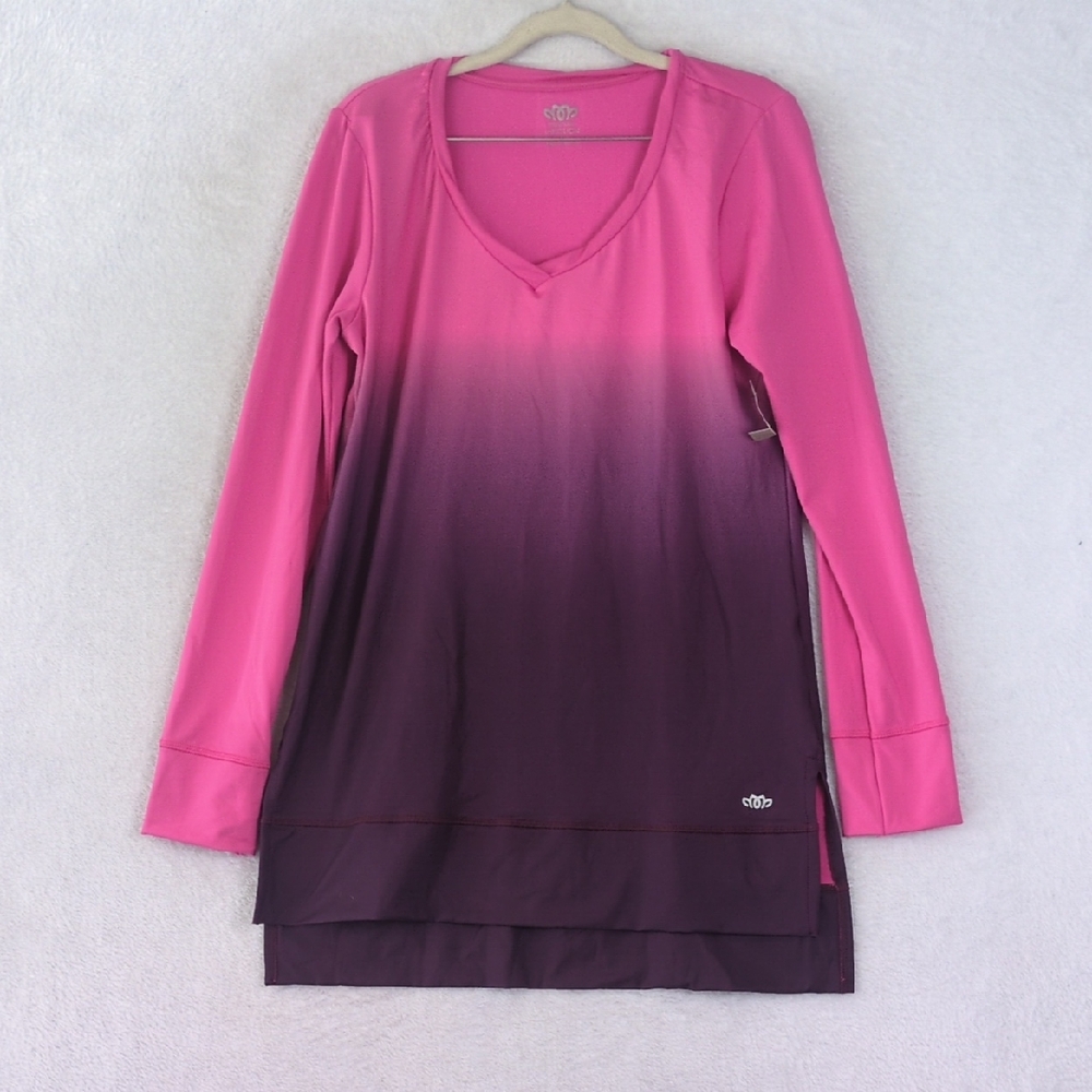 Maurices‎ Women's Pink Gradient Thermal Layer Long Sleeve Shirt Size M